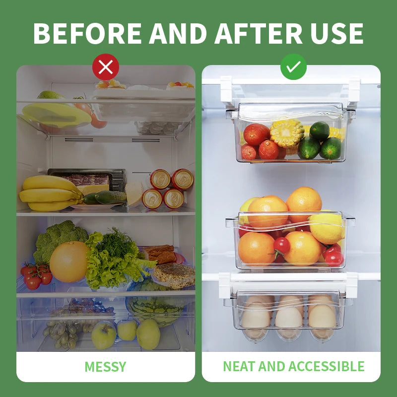 Transparent Fridge Organizer